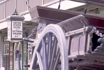 Gold town street scene