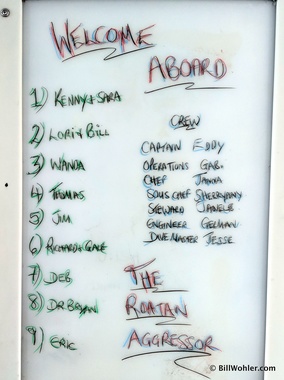 The passengers and crew of the Roatan Aggressor, December 15-22, 2018